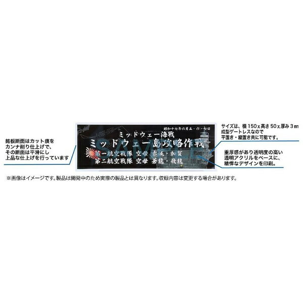 フジミ模型｜FUJIMI 艦名プレートシリーズ No．302 日本海軍艦艇 展示用銘板「昭和17年8月 第二次ソロモン海戦（前衛部隊）」