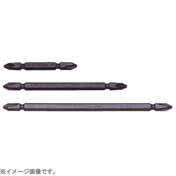 ●両頭ビット（磁力付）■品番： 123PG.110-2■規格（PH）： 2 ■サイズD（mm）： 6.35 ■サイズL（mm）： 110 ■重量（g）： 25