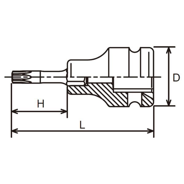 山下工業研究所｜KO-KEN TOOL 13025.90-T20 3/8インチ(9.5mm) インパクトトルクス...