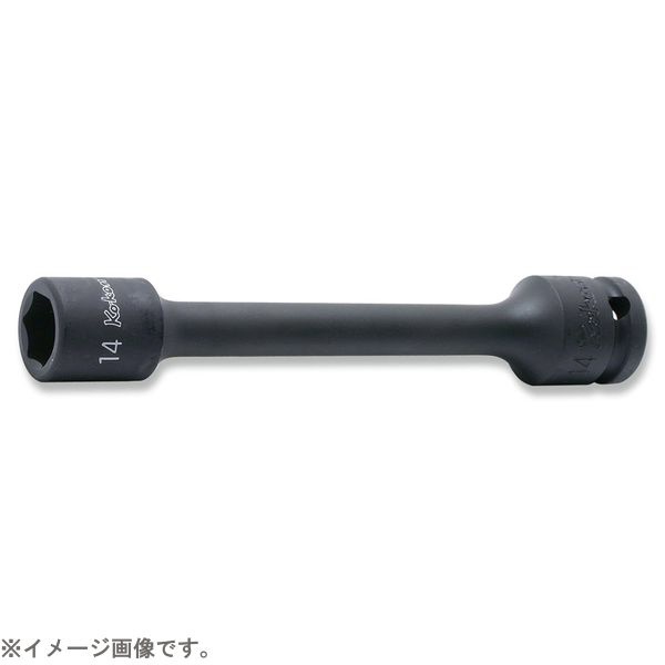●「Ko-ken」はソケットレンチの専門メーカーとして再良質の工具を常に追求し、ユーザーニーズに応えています。●接触部の角を傷めない面接触形状は、ボルト/ナットに接する開口部と、ハンドル類との接合部となる四角の差込角の両方に採用。●ボルト/ナットの角を傷めないのはもちろん、ソケットにかかる応力が分散されるため、耐荷重性もアップしています。■品番：14145M.150-16■D1(mm)：24.5■D2(mm)：25■l(mm)：16■L(mm)：150■重量(g)：245