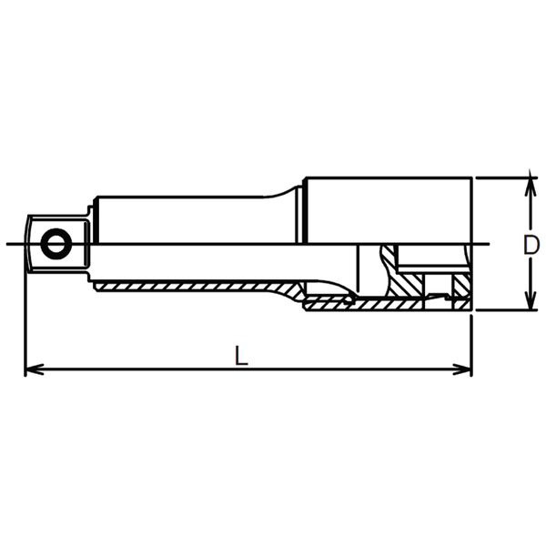 �������ȸ�����KO-KEN TOOL 23760-125P.FR 3/8�����(9.5mm) �������ƥ󥷥��С� 125mm 23760-125P.FR