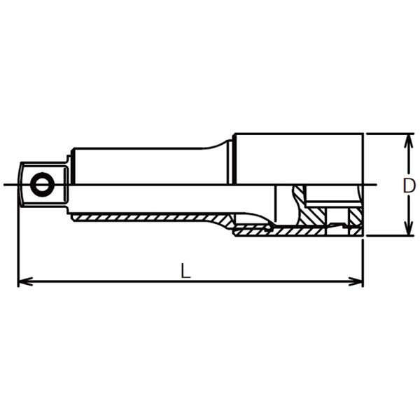 �������ȸ�����KO-KEN TOOL 24760-75P.FR 1/2�����(12.7mm) �������ƥ󥷥��С� 75mm 24760-75P.FR