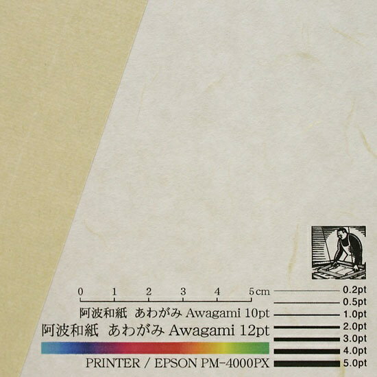 アワガミファクトリー｜Awagami Factory 〔各種プリンタ〕コピーができる和紙 羽二重 0.15mm [A4 /10枚] アイボリー No.66[NO66]