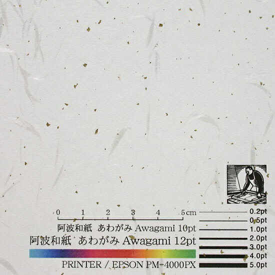アワガミファクトリー｜Awagami Factory 〔各種プリンタ〕コピーができる和紙 白花 びゃっか 0.17mm [A4 /10枚] 金砂子 No.51[NO51]