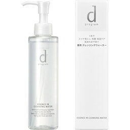 資生堂｜shiseido dプログラム(ディープログラム)エッセンスイン クレンジングウォーター 180mL (医薬部外品)〔クレンジング〕