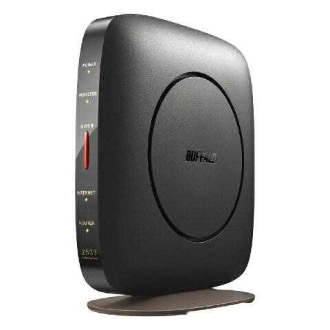 BUFFALO　バッファロー WSR-2533DHP3-BK 無線LAN親機 wifiルーター 1733+800Mbps IPv6対応 ブラック [ac/n/a/g/b][楽天ひかり対応※お客様にて設定が必要です。]