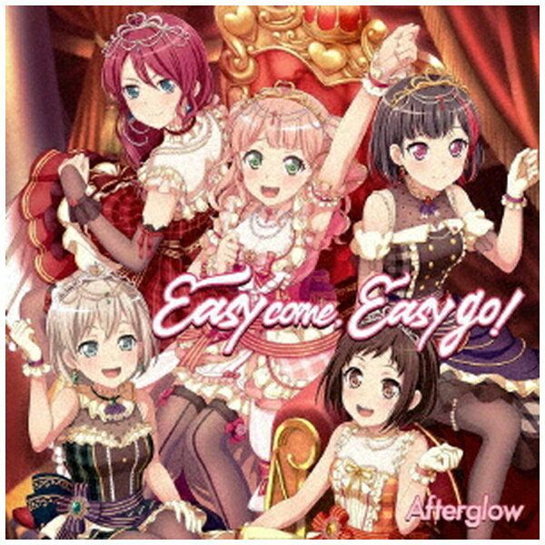 スマートフォン向けゲーム「バンドリ！ ガールズバンドパーティ！」より王道ガールズロックバンド・Afterglowの6枚目シングルが登場！表題曲「Easy come，Easy go！」はハートフルかつ爽快感溢れるロックアンセム。メロディックなサウンドに美竹蘭（CV：佐倉綾音）と上原ひまり（CV：加藤英美里）の掛け合いが映える。そして仲間を想う気持ちが込められた歌詞にも注目だ。ラストに向けてなんとも“エモい”サプライズがあるので最後まで心して聴いてほしい。Blu-ray付生産限定盤にはアニメ「BanG Dream！ 3rd Season」＃8〜＃9をアニメ本放送に先駆け収録。