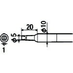 太洋電機産業｜TAIYO ELECTRIC IND グット　PX4用　替こて先　5D PX-40RT-5D