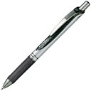 ぺんてる｜Pentel ENERGEL(エナージェル) ボールペン パック入り シルバー(インク色：黒) XBL77-A [0.7mm]