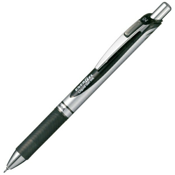 ぺんてる｜Pentel ENERGEL(エナージェル) ボールペン 黒(インク色：黒) BLN74-A 0.4mm