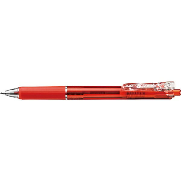 乐天商城 - ぺんてる｜Pentel VICUNA Feel(ビクーニャ フィール) ボールペン クリアレッド(インク色：赤) BXB117-B [0.7mm]