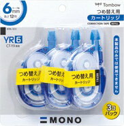 トンボ鉛筆 修正テープ モノYX カートリッジ CT-YR6 4901991703573