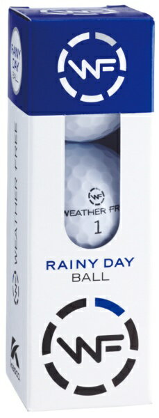 キャスコ｜kasco ゴルフボール WEATHER FREE RAINY DAY BALLウェザーフリー 雨用ボール《1スリーブ 3球入り /ホワイト》38666【返品交換不可】