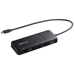 BUFFALOåХåե USB-C ᥹ HDMI / VGA / LAN / USB-A / USB-C ɥå󥰥ơ ֥å LUD-U3-CGD [USB Power Deliveryб]