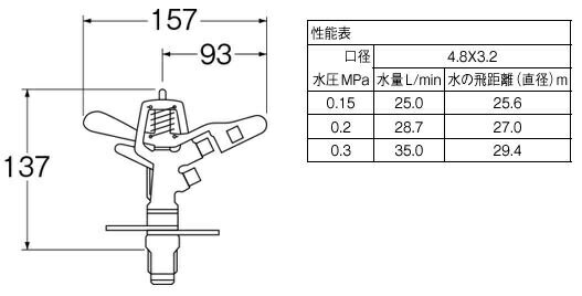 SANEI｜サンエイ パートサークルスプリンクラー上部 C56F20