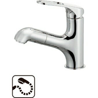 SANEI｜サンエイ シングルワンホール洗面混合栓/省施工ナット付/寒冷地仕様 K4713JKU13 [ワンホール /寒冷地仕様]