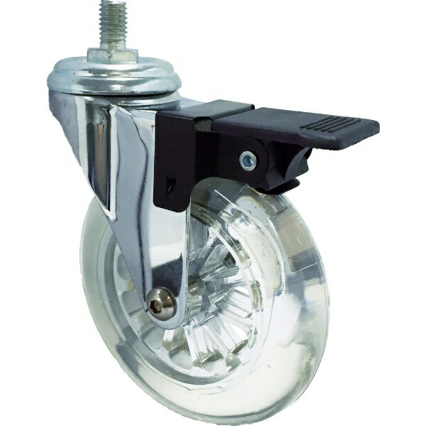 SAMSONG CASTER|サムソンキャスター SAMSONG デザインクリアキャスター「Emma」 ネジ 自在ストッパー付 1