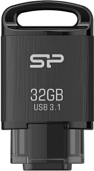 SILICONPOWER｜シリコンパワー USBメモリ Mobile C10 ブラック SP032GBUC3C10V1K 32GB /USB TypeC /USB3.1 /スライド式