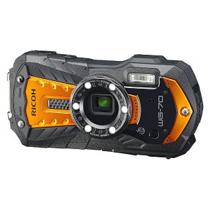 リコー　RICOH WG-70 コンパクトデジタルカメラ オレンジ [防水+防塵+耐衝撃]