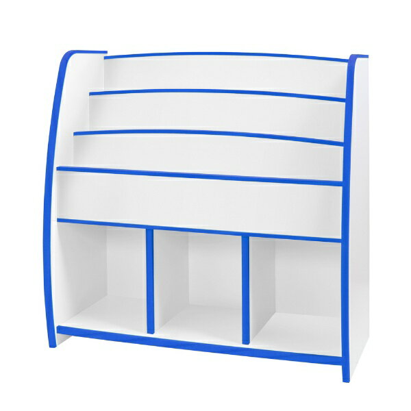 充英アート｜Jueiart EVAキッズ　マガジンラック　（幅92.7×奥行30×高さ90cm） JAJAN ブルー MRJ-93HB