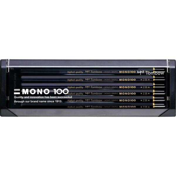 トンボ鉛筆｜Tombow MONO 100 鉛筆 MONO-1002B 2B /12本（1ダース）