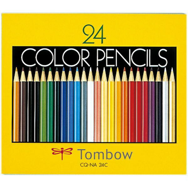 トンボ鉛筆｜Tombow 紙箱入色鉛筆 NA 24色セット CQ-NA24C