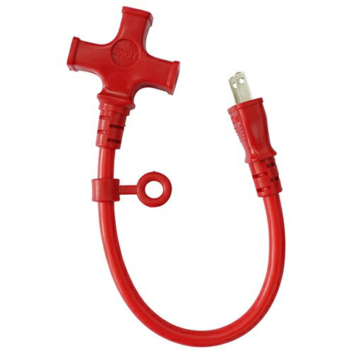 宏和工業｜KOWA マルチショートタップ2芯3口KSM29-03 アカ