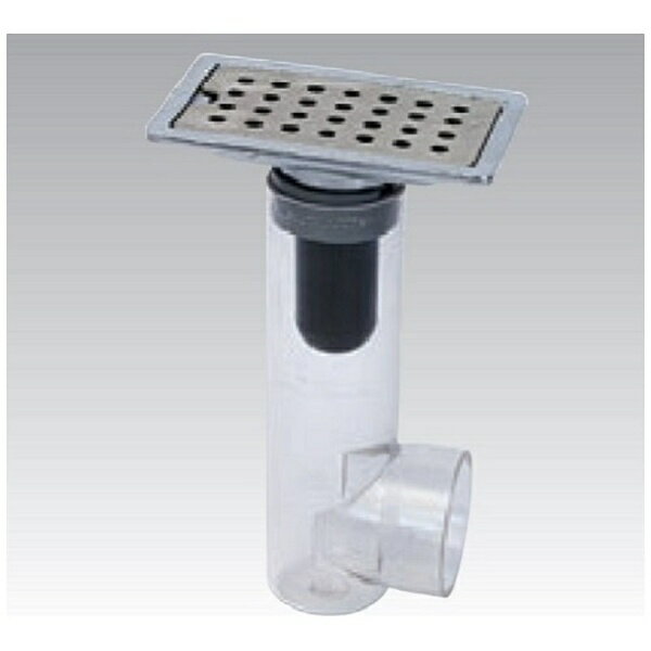 ストレーナ—は落とし込み式。■ソケット部がABS樹脂ですので、塩ビパイプが接着出来ます。