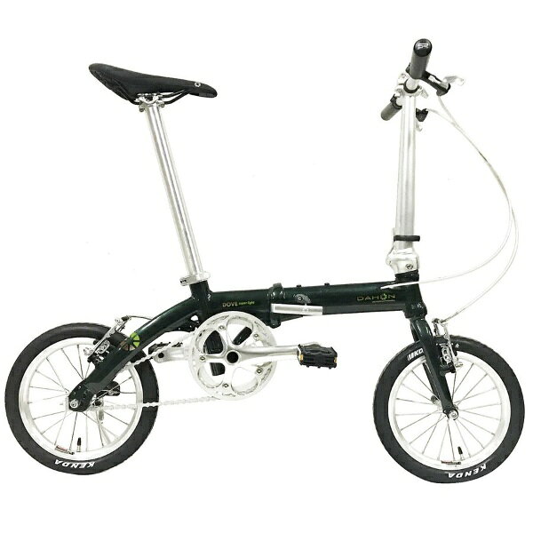 DAHON｜ダホン 14型 折りたたみ自転車 Dove superlight ダヴ スーパーライト(バジル/シングルシフト) 【2020年モデル】【キャンセル・返品不可】 【代金引換配送不可】