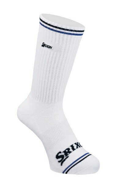 ダンロップ スリクソン｜DUNLOP SRIXON メンズ レギュラー丈ソックス スリクソン(25.0〜27.0cm/ホワイト)SMO0432【返品交換不可】