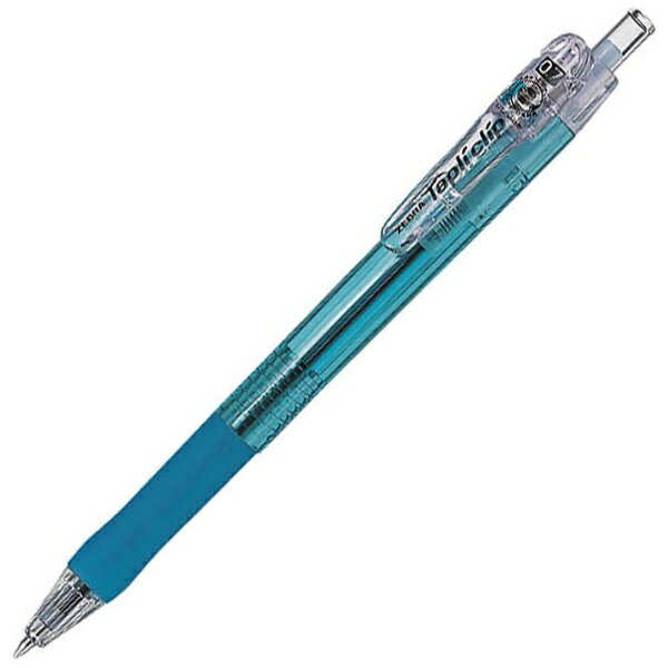 ゼブラ｜ZEBRA Tapli clip(タプリクリップ) ボールペン パック入り ライトブルー(インク色：黒) P-BN5-LB [0.7mm]