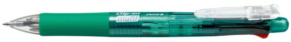 ゼブラ｜ZEBRA クリップ-オン マルチ 多機能ボールペン 緑 B4SA1-G [0.7mm]