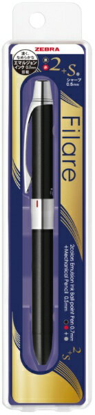 ゼブラ｜ZEBRA フィラーレ 2+S　多機能ボールペン ブラック P-SA11-BK [0.7mm]