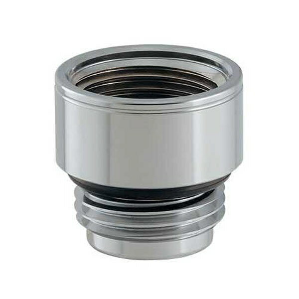 ●カクダイのシャワーホースとグローエなどの海外製シャワーヘッド接続用。●取付ネジG1/2×G1/2。●材質： 黄銅