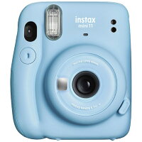 富士フイルム　FUJIFILM インスタントカメラ 『チェキ』 instax mini 11 スカイブルー