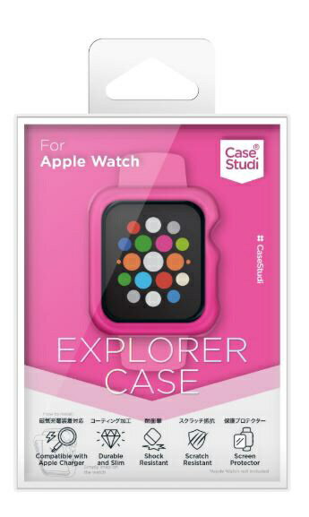 KUTUROGIAN｜クツロギアン AppleWatch 40mm （Series4）（Series5） CaseStudi Explorer Cas Shocking Pink CSWTEX40SPK ショッキングピンク CSWTEX40SPK