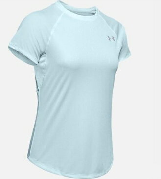 アンダーアーマー UNDER ARMOUR LGサイズ レディース トレーニングTシャツ UAスピードストライド ショートスリーブ(リフトブルー×リフトブルー×リフレクティブ) 1326462