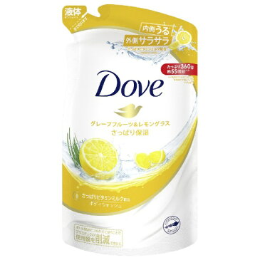 ユニリーバJCM　Unilever Dove（ダヴ）ボディウォッシュ グレープフルーツ＆レモングラス つめかえ用 360g 〔ボディソープ〕