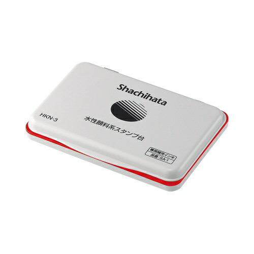 シヤチハタ｜Shachihata 水性顔料系スタンプ台 大形 赤 HKN-3-R