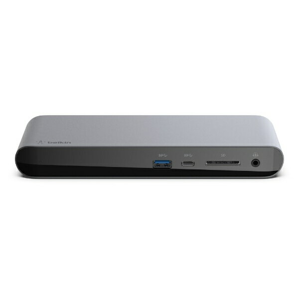 BELKIN｜ベルキン AC電源［Thunderbolt 3 オス→メス カードスロット / DisplayPort / LAN / φ3.5mm / USB-Ax5 / USB-Cx1 / Thunderbolt 3x1］USB PD対応 85W ドッキングステーション F4U097ja [USB Power Delivery対応]のサムネイル