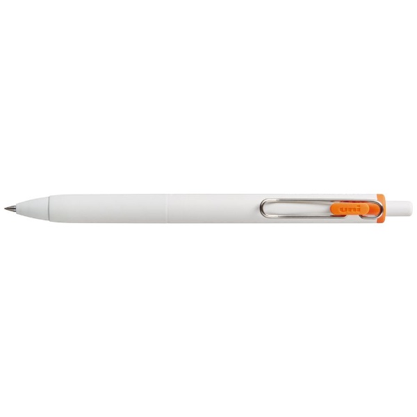 三菱鉛筆｜MITSUBISHI PENCIL uni-ball one(ユニボール ワン) ボールペン オフホワイト(インク色：オレンジ) UMNS38.4 [0.38mm]