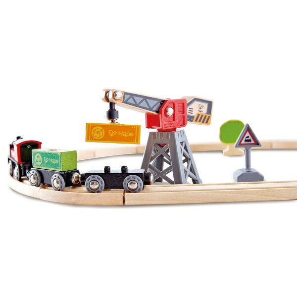 楽天ビック(ビックカメラ×楽天)のHAPE｜ハペ E3731 電池ではしる！かもつ列車レールセット｜アングル2
