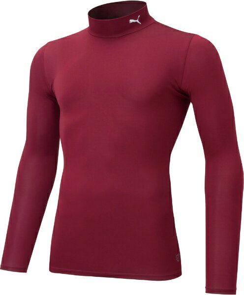 Long-Sleeved - プーマ｜PUMA メンズ コンプレッション モックネック 長袖シャツ コードバン×プーマホワイト 656331 [メンズ /XXLサイズ]【返品交換不可】