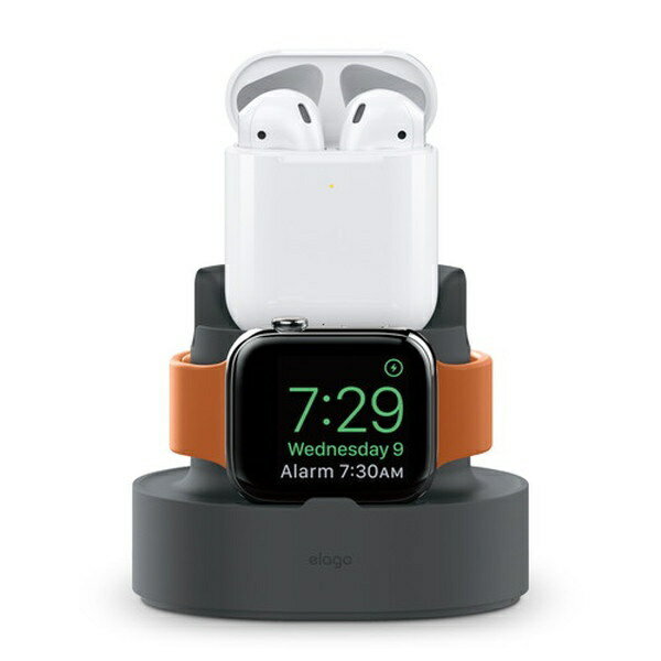 ELAGO｜エラゴ elago MINI CHARGING HUB for iPhone / AirPods / Apple Watch (Dark Gray)