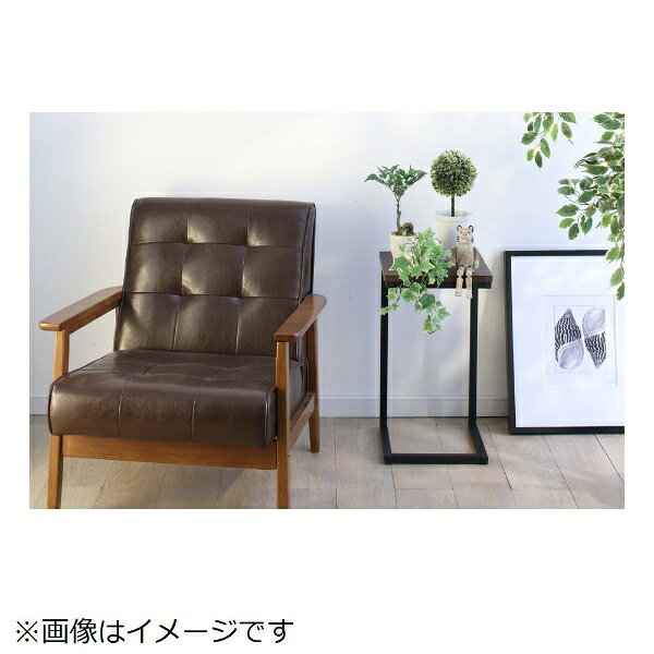 IRIS OHYAMA｜アイリスオーヤマ サイドテーブル（W290xD290mm） ブラウンオーク/ブ...