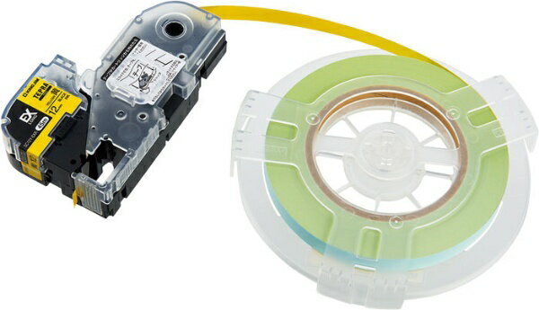 キングジム｜KING JIM テプラPROテ−プ　EX詰替カラ−ラベル パステル黄