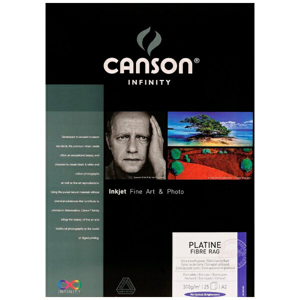 Canson Infinity｜キャンソン インフィニティ 〔インクジェット〕プラチナ・ファイバー・ラグ 310g/m2 [A2 /25枚] 6211039