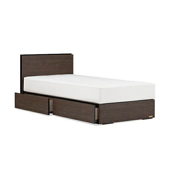 【エントリーで最大全額ポイント還元｜6/11まで】 FRANCEBED｜フランスベッド 【フレームのみ】収納付き BG-002［スノコ床板］(ダブルサイズ/ウォルナット) フランスベッド【キャンセル・返品不可】 【代金引換配送不可】
