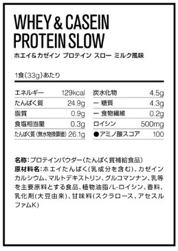 DNS ホエイ&カゼインプロテイン スロー【ミルク風味/1000g】