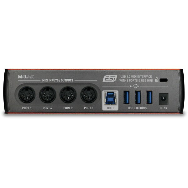 ESI｜イーエスアイ MIDIインターフェース [8ポート /USB3.0] IN/OUT兼用 M4U eX